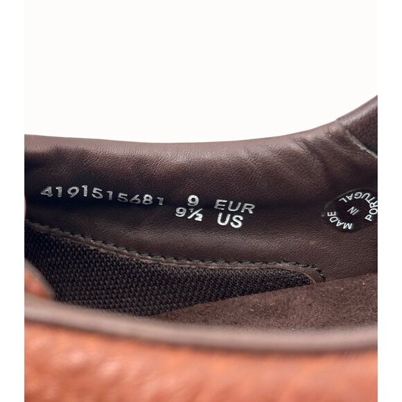 MEPHISTO RUNOFF BROWN PEBBLED BROWN LEATHER WALKING SHOES SNEAKERS - 9.5 - Picture 5 of 8